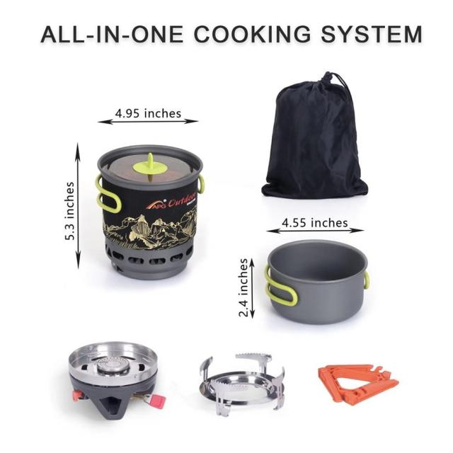 ジェットボイル型クッカー　APG 着火機能付き ☆新品☆ APG 製 ジェットボイル型 クッカーセット（ジェット