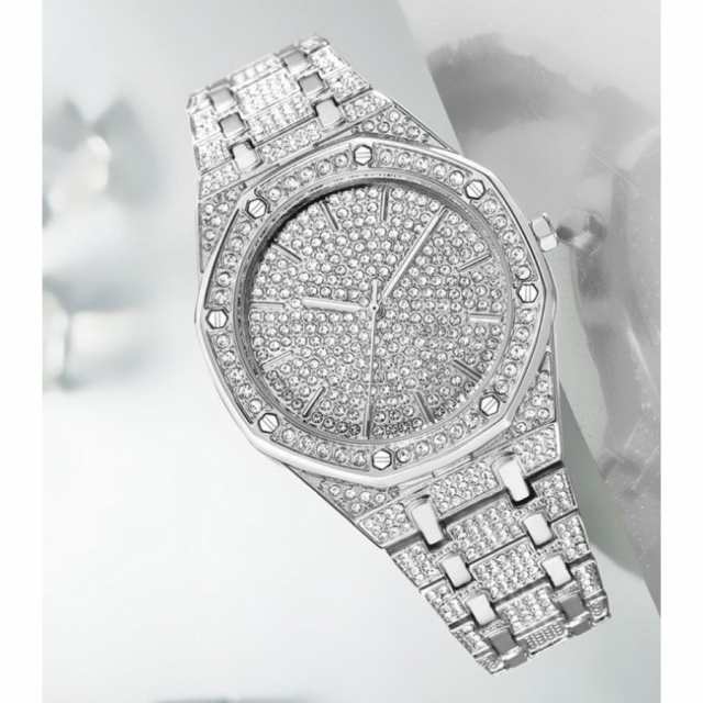 腕時計 メンズ ブランド オーデマピゲ ロイヤルオーク ダイヤモンド風 オマージュウォッチ クォーツの通販はau Pay マーケット リンクルモイスト