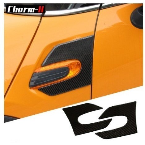 ミニクーパー F55 F56 フェンダーステッカー サイド デカール カーボンファイバー の通販は 7,392円