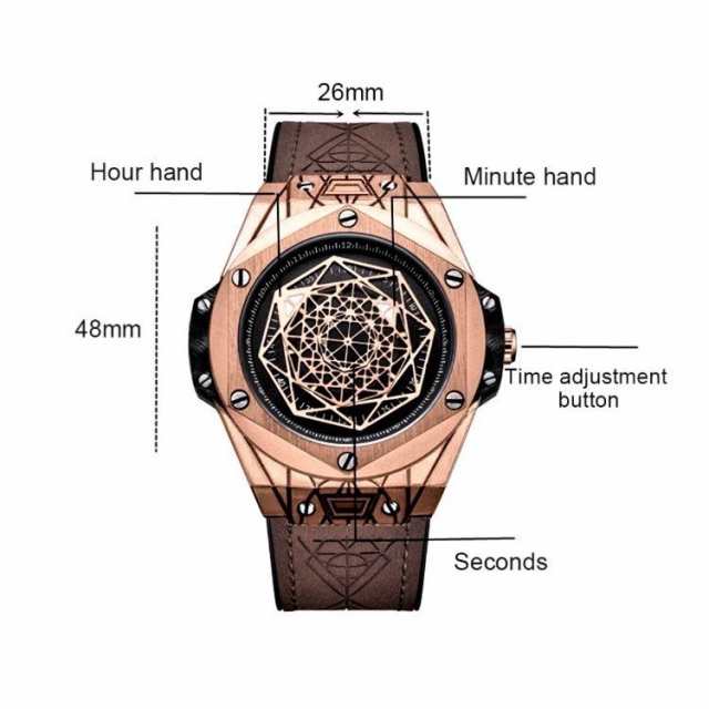 腕時計 メンズ ブランド 日本未発売 最新モデル HUBLOTオマージュ RUIMASビッグバンウニコ Sunblueタイプの通販はau PAY  マーケット - リンクルモイスト | au PAY マーケット－通販サイト