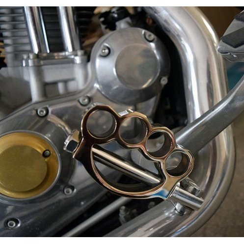ハーレー フットペグ ヴィンテージ ナックル型 日本入手困難 高級 真鍮 カフェレーサー XL883R 883L 48 sportster_1