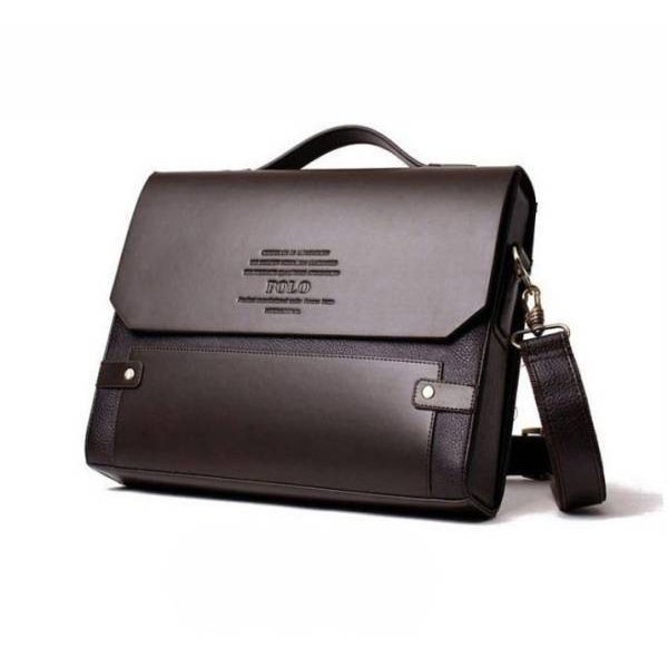 ショルダーバッグ メンズ ビジネスバッグ ブリーフケース PUレザー スクエア 横型 の通販は 5,607円