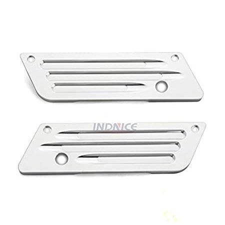 送料無料 クロームビレットサドルバッグヒンジカバーキット ハーレーロードキングFLHRスト