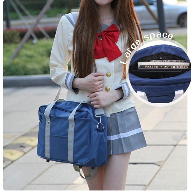スクールバッグ サッチェル ショルダー ハンド メッセンジャー レディース JK 学生 スクールバッグ サッチェル ショルダー ハンド メッセンジャー