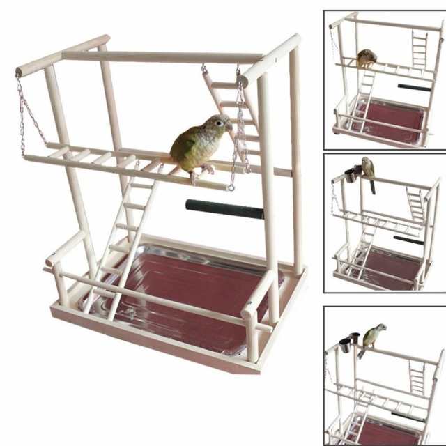 大型バード ツリーハウス スタンドジム オウム インコ 遊び場 木登り はしご 木製の通販はau PAY マーケット - リンクルモイスト | au  PAY マーケット－通販サイト