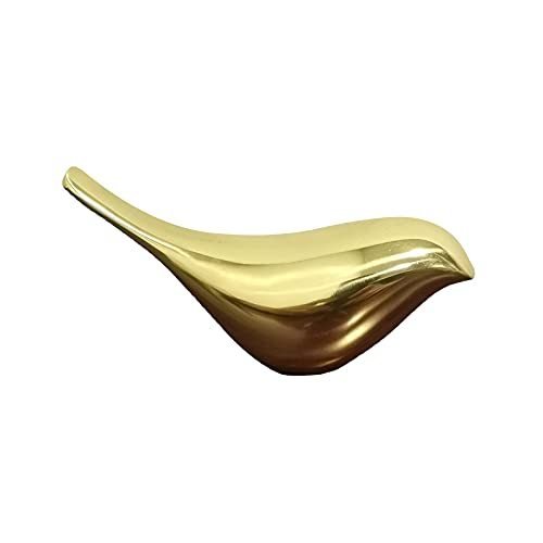 送料無料 Jiafive Smalll Animal Statues Brass Bird Figurine Home Decor Fantastic Gold Decorative Ornaments for Living Room