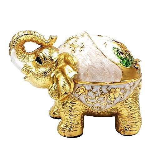 送料無料 ユニークな防風灰皿 蓋付き 金属製象の葉巻灰皿 屋内屋外