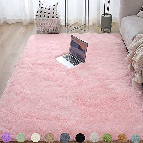 送料無料 Decorative Rug for Bedroom Soft Touch Area Rugs Large Fluffy Runner Non-Slip Carpet Mat Area Rug for Reading Noo