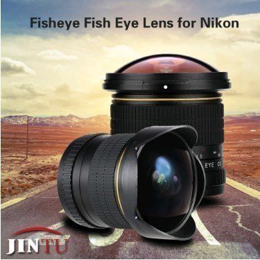 JINTU 8mm f/3.5 広角ウルトラ魚眼レンズ マニュアルレンズ Nikon一眼レフカメラ用 D7000 D7200 D7100 D3100 d3200 D5200 D5400 D800 D90