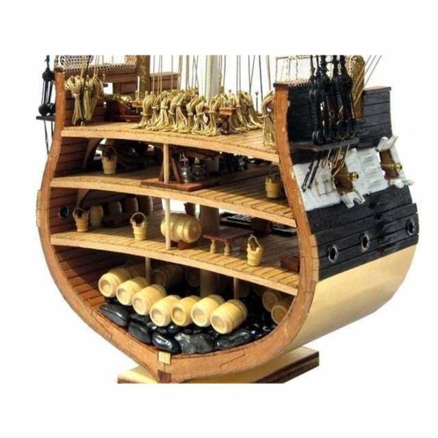NIDALEモデルクラシック帆船模型キットUSS.Constitution（セクション）1794木造船オールド・アイアンサイズSCモデルの通販は