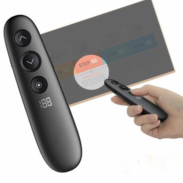 USB 充電式 プレゼンター 【最新スポットライト版】 ポインター プレゼン パワーポインター リモコン エアーマウス機能