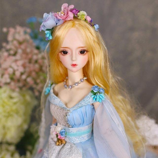 球体関節人形 本体 眼球 メイクアップ済 BJD ウィッグ