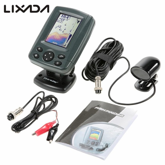 魚群探知機 ポータブル ボートファインダー  3.5 液晶 エコーサウンダ 200 125khz/83 125khz 釣り フィッシング