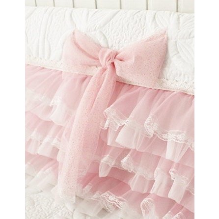 ヘッドボードカバー ベッド レース フリフリ ステッチ プリンセス風 (Mサイズ)_1