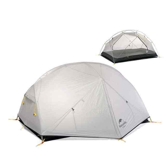 Naturehike 3 シーズン Mongar キャンプテント 20D ナイロン Fabic 二重層防水テントため 2 人