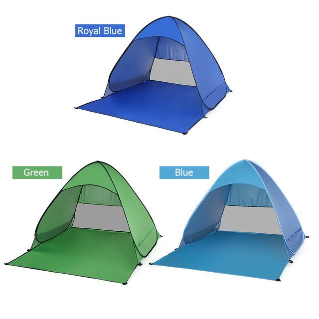 B1605 Lixada Pop Up Automatic Beach Tent UV Protection Camping Tent Lightweight Outdoor Awning_1