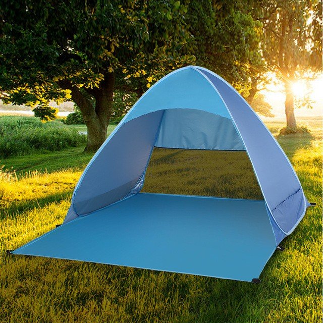 B1605 Lixada Pop Up Automatic Beach Tent UV Protection Camping Tent Lightweight Outdoor Awning_3