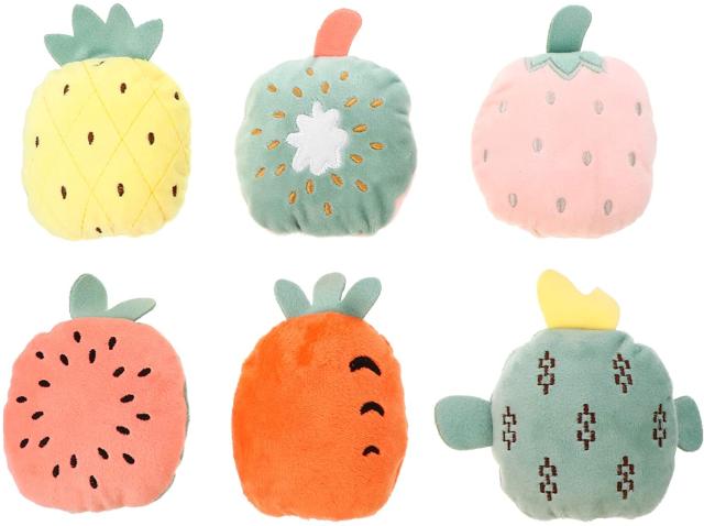 Balacoo 6個のペットのきしむおもちゃ素敵なぬいぐるみ犬のおもちゃ詰め物のない犬噛むおもちゃの歯きれいなおもちゃの子犬ぬいぐるみの通販は 5,172円