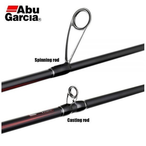 オリジナル アブ ガルシア 黒 BMAX BAITCASTING ルアー 釣竿 1.98m 2.13m 2.44m カーボン