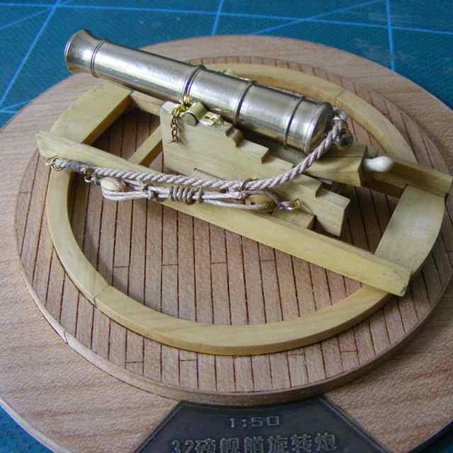 32ポンド 大砲 1/50スケール 船 帆船 ボート ヨット 木製 模型