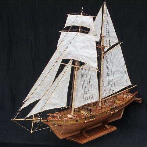 NIDALE 戦艦 ハーヴェイ 1847 1/96スケール 船 帆船 ヨット 木製 模型 