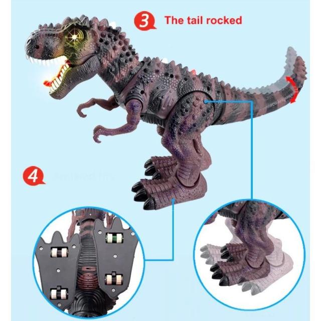 フィギュア 恐竜 T-Rex AOSST サウンド 動く 光る ウォーキング