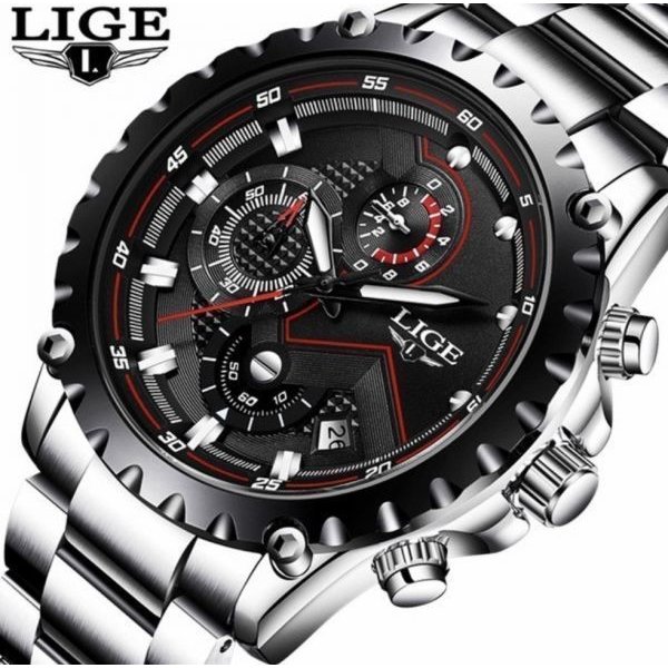 腕時計 メンズ 防水 LIGE9821 高級 スポーツ ファッション レロジオ Masculino　クォーツ クロノグラフ