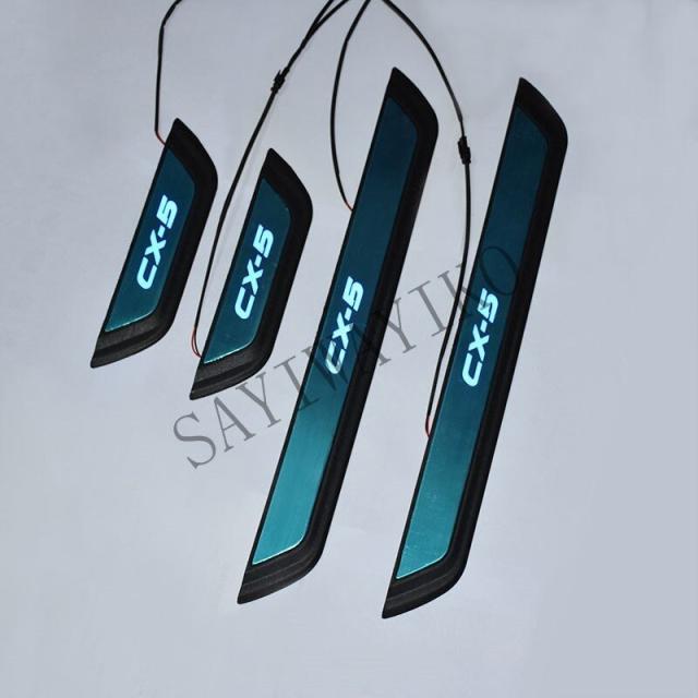 マツダ CX-5 スカッフプレート LED 歓迎ペダル ウェルカムペダル