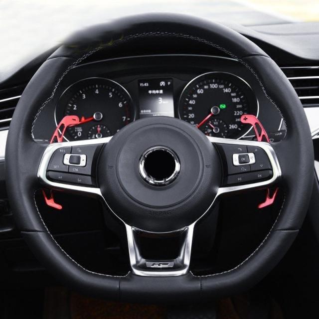 VW GOLF ステアリングスイッチ アルミニウムパドルシフト シフタ エクステンション GTI R GTD GTE MK7 7 POLO GTI Scirocco 2014-2018