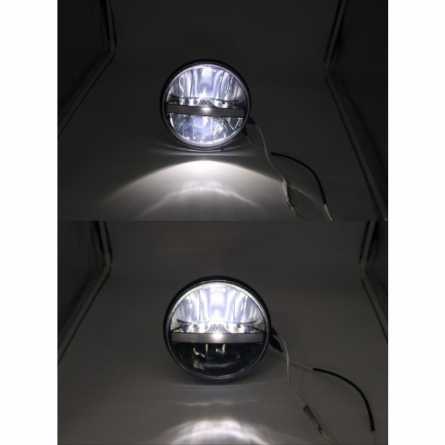 LED ヘッドライト 7インチ DRL アンバーウインカー ジープラングラー