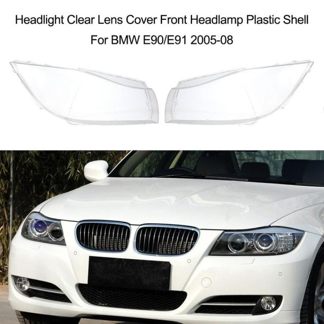 クリアレンズ ライトカバー フロントヘッドランプ アイライン プラスチック シェル Bmw E90 E91 2005 2008の通販はau Pay マーケット リンクルモイスト