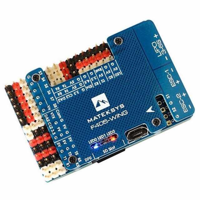 Matek Systems F405-WING STM32F405 フライトコントローラー INAVOSD MPU6000 BMP280 固定フライウィングサポート付き