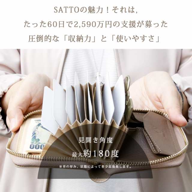 Makuakeで2,500万円支援達成】 SATTO お札が折れない ミニ財布