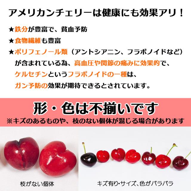 【予約】 アメリカンチェリー 大箱 ビング種 カリフォルニア産 アメリカンチェリー 大箱 8kg箱 MIX ちぇりー あめりかんちぇりー さくらんぼ_4