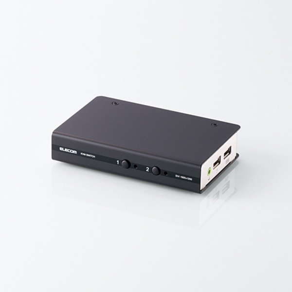 即納 ワイド解像度に対応した2台のPC共有用DVI対応パソコン切替器