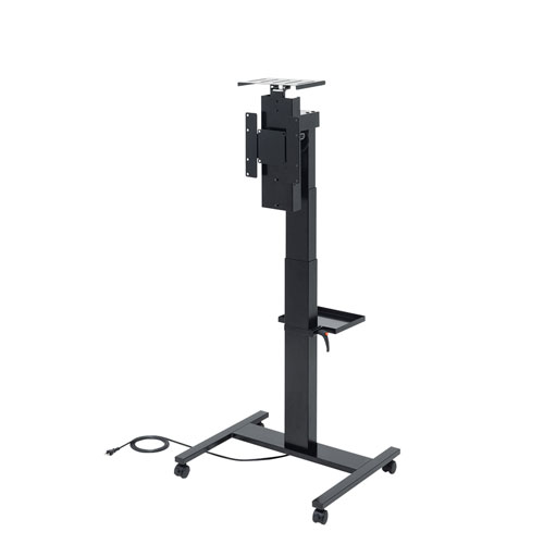 即納 サンワサプライ 省スペース電動昇降ディスプレイスタンドの通販は