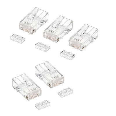 即納 サンワサプライ RJ-45コネクタ（単線用） ADT-RJ45-100SN