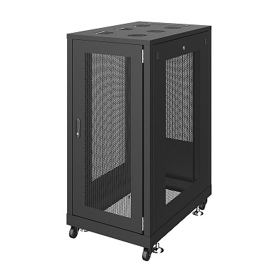 即納 サンワサプライ 19インチサーバーラック　メッシュパネル仕様(24U) CP-SVN2490MBKN