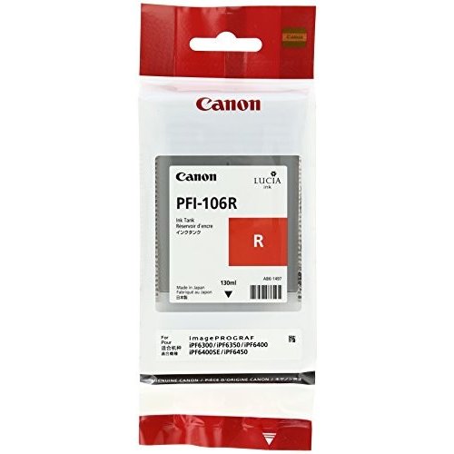 キヤノン インクタンク 130ml 顔料レッド　PFI-106 R 6627B001 6627B001 6,556円