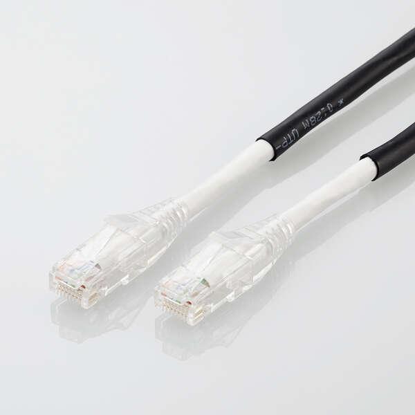 即納 エレコム LANケーブル CAT6A 30m 屋外用 PoE++ 対応 高速 10Gbps ストレート 耐候性 雨・日光に強い イーサネ...