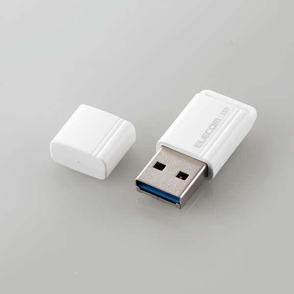 即納 エレコム SSD 外付け 500GB USB3.2 Gen1 読出最大400MB/秒 超小型 USBメモリ型 ポータブル キャップ式 高...の通販は 15,418円