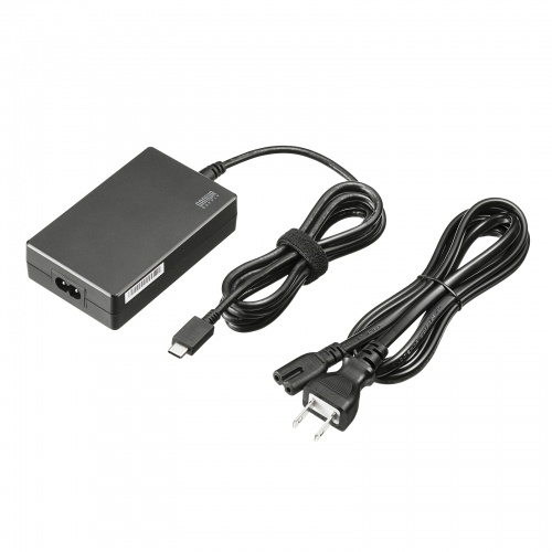 即納 サンワサプライ USB PD対応AC充電器（PD100W・TypeCケーブル一体型）