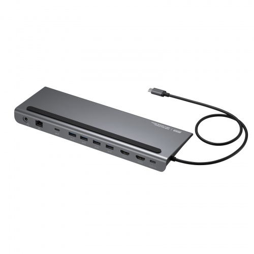 即納 サンワサプライ USB Type-Cドッキングステーション（4K対応・HDMI×2画面出力）