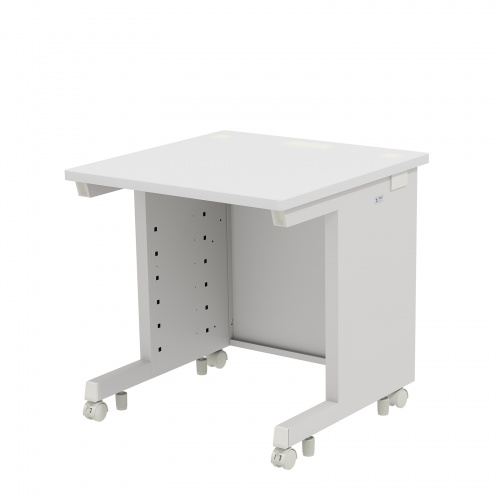 即納 サンワサプライ eデスク(ホワイト)W700×D700×H700
