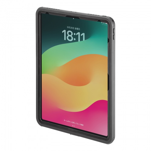 即納 サンワサプライ iPad Air 13インチ（M2/2024）用耐衝撃防水ケース