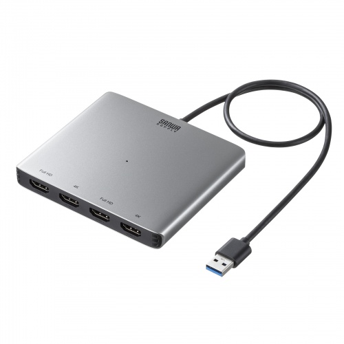 即納 サンワサプライ USB-HDMIディスプレイアダプタ(4K対応・ 4画面出力)