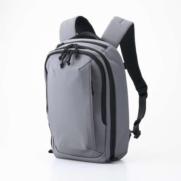 即納 エレコム リュック ビジネスリュック 14L 撥水 多収納 PC14インチ対応 通勤 旅行 コンパクト バックパック MNL チャコール