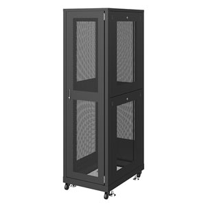 即納 サンワサプライ 19インチサーバーラック　メッシュパネル仕様(42U) CP-SVN4290MBKN