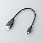 エレコム ゲーム機用USB2.0ケーブル（A - miniBタイプ）[ブラック] 0.25m U2C-GMM025BK [U2C-GMM0...