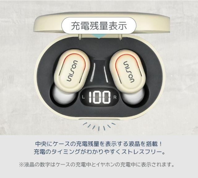 ☆2019最新〇Bluetoothイヤホン△残量表示◇重低音□大容量2500mAH◎IPX6防水◎Android対応◎iOS対応▽ハンズフリー◎最落なし◆5個の出品 ワイヤレスイヤホン残量表示の通販